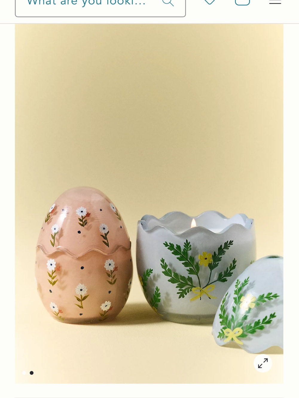 🪺 New Anthropologie Easter Egg Candle Set